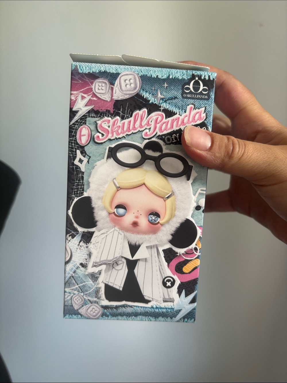Θ SKULLPANDA OFF MODE SERIES PLUSH DOLL PENDANT Popmart confirmed box Rest day